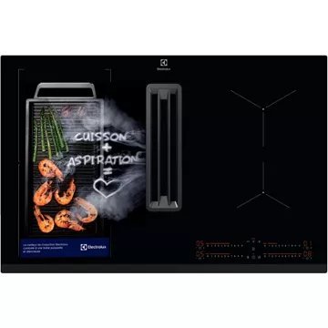 Table induction aspirante ELECTROLUX	KCD83443 évacuation