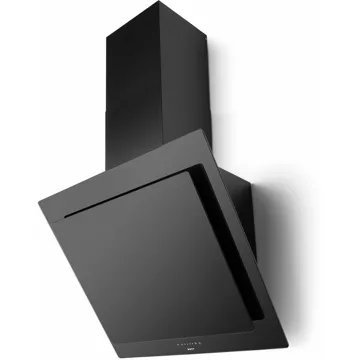 Hotte décorative murale inclinée NOVY	 Vision Full Black 75cm verre noir