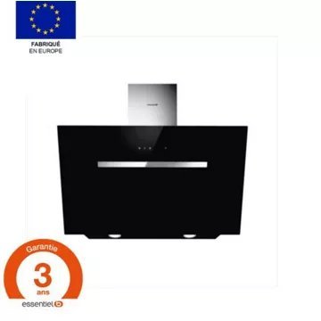 Hotte décorative murale inclinée ESSENTIELB EHDD 914n