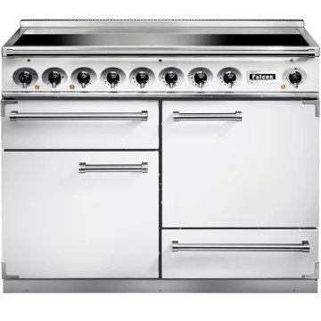 Piano de cuisson induction FALCON Semi Pro DELUXE 110 BLANC NICKEL BROSSÉ