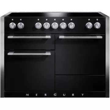 Piano de cuisson gaz FALCON Semi Pro MERCURY 120 NOIR MAT INOX POLI