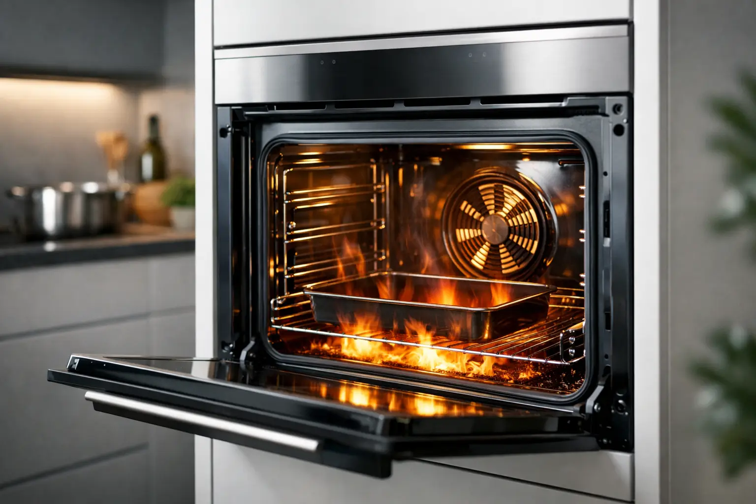 Four encastrable chaleur tournante pyrolyse