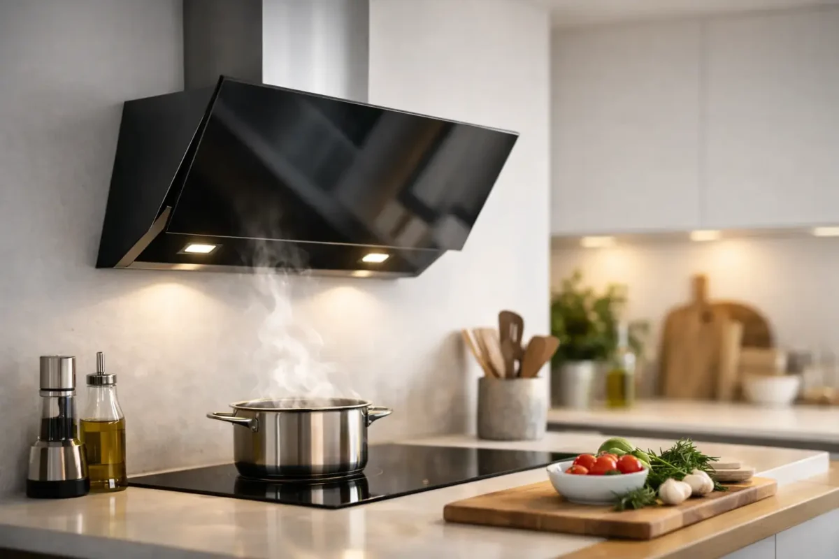 Hotte inclinée silencieuse cuisine : bien choisir